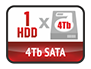 1 HDD 4 Tb