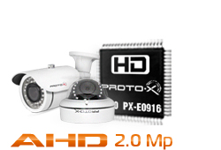 2.0 MP AHD видеокамеры Proto-X нового поколения