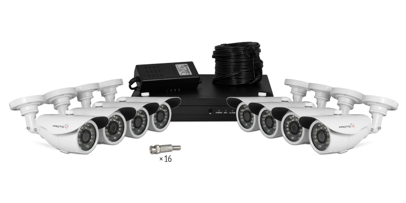 AHD комплект Proto-X 8 уличных камер